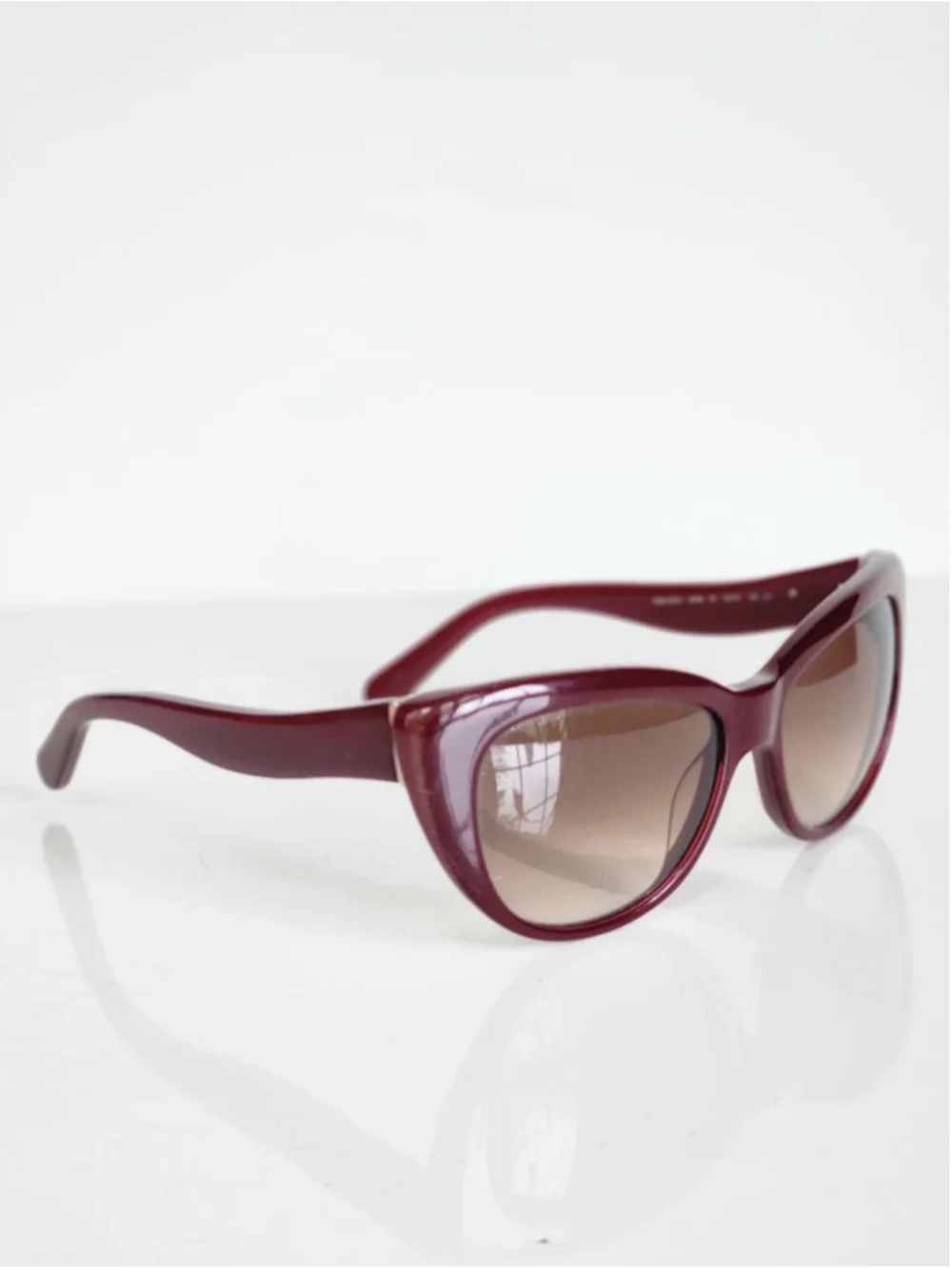 KATE‎ SPADE Emalee Gradient Burgundy Brown Cat Eye Sunglasses